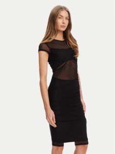 Guess Sukienka koktajlowa W5YK66 KBAH2 Czarny Regular Fit