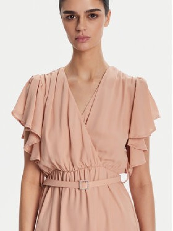 Artigli Sukienka koktajlowa ACAB002333 029 Beżowy Regular Fit