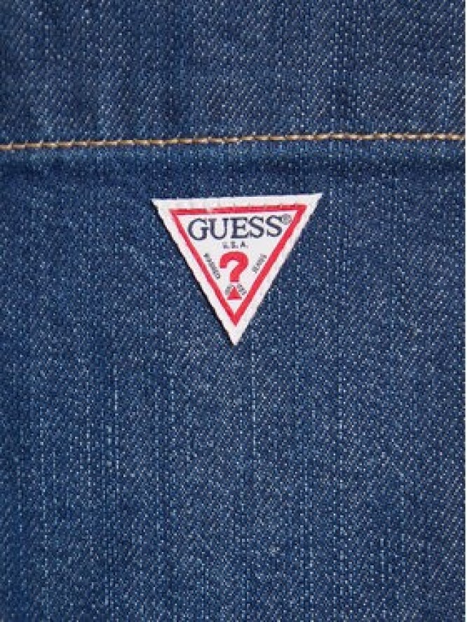 Guess Jeans Kombinezon W5BD97 D0026 Granatowy Wide Leg