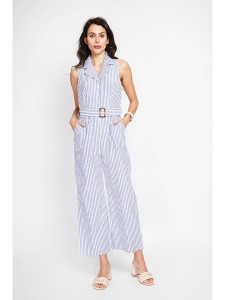 ASSUILI Kombinezon w kolorze biało-niebieskim rozmiar: 38