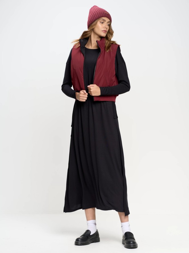 Sukienka damska maxi czarna Dressawa 906