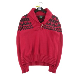 Damski czerwony sweter