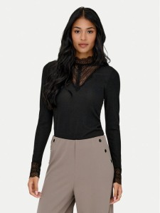 ONLY Bluzka Tilde 15344695 Czarny Regular Fit