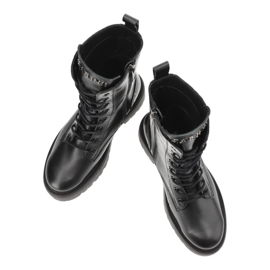 Czarne Botki Carinii Modne Obuwie Damskie