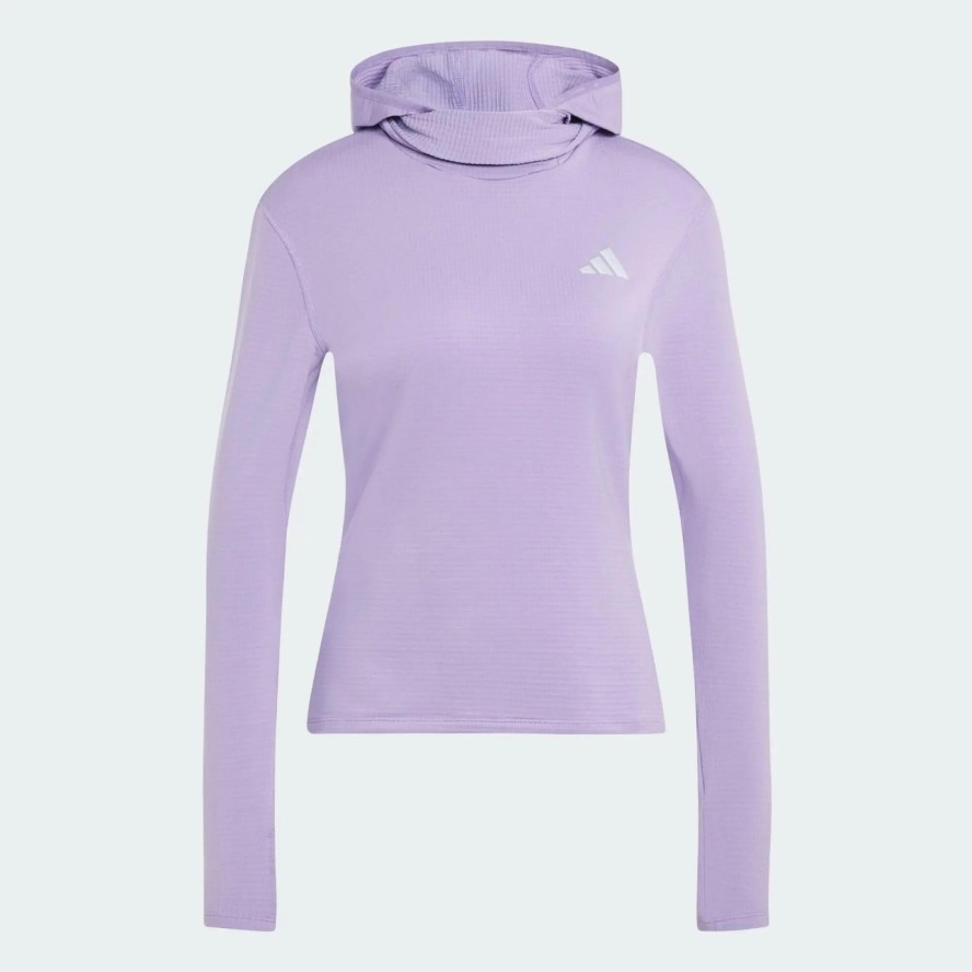 Bluza dresowa z kapturem adi365 Running Essentials Winterised Hooded Long Sleeve