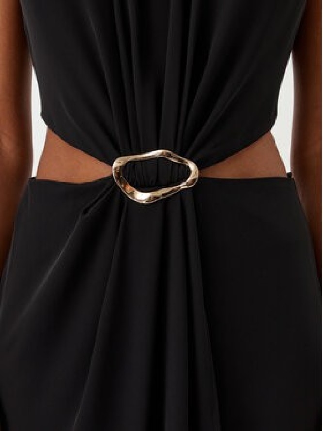 Haveone Sukienka wieczorowa AFS-N029 Czarny Regular Fit