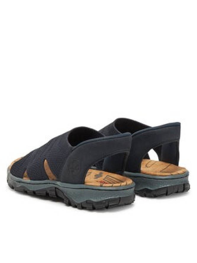 Rieker Sandały 68895-14 Granatowy