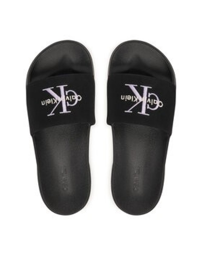 Calvin Klein Klapki Ess Slide Cv HW0HW02958 Czarny
