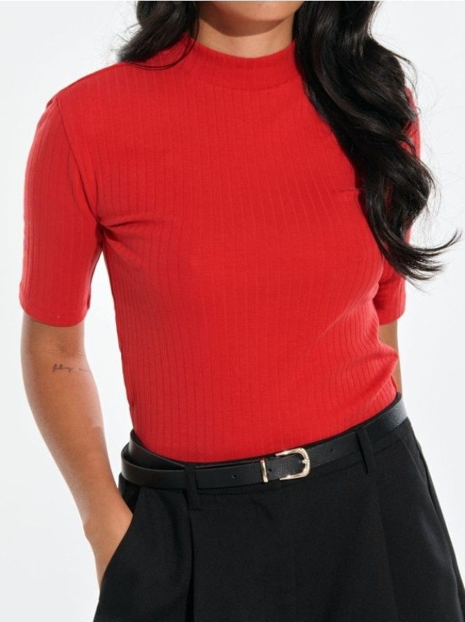 Koszulka z półgolfem - czerwony