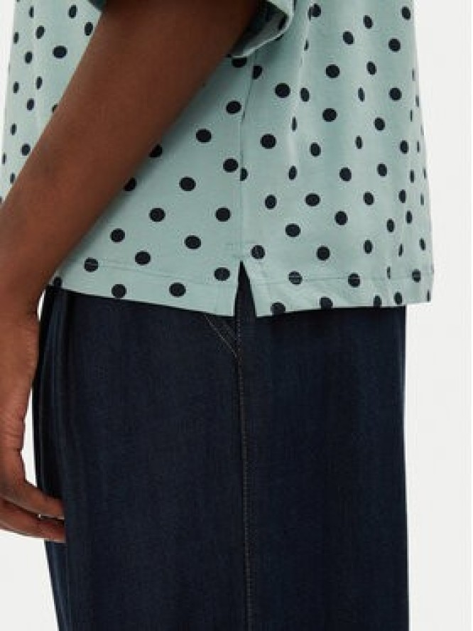 Fransa Bluzka 20613439 Niebieski Relaxed Fit