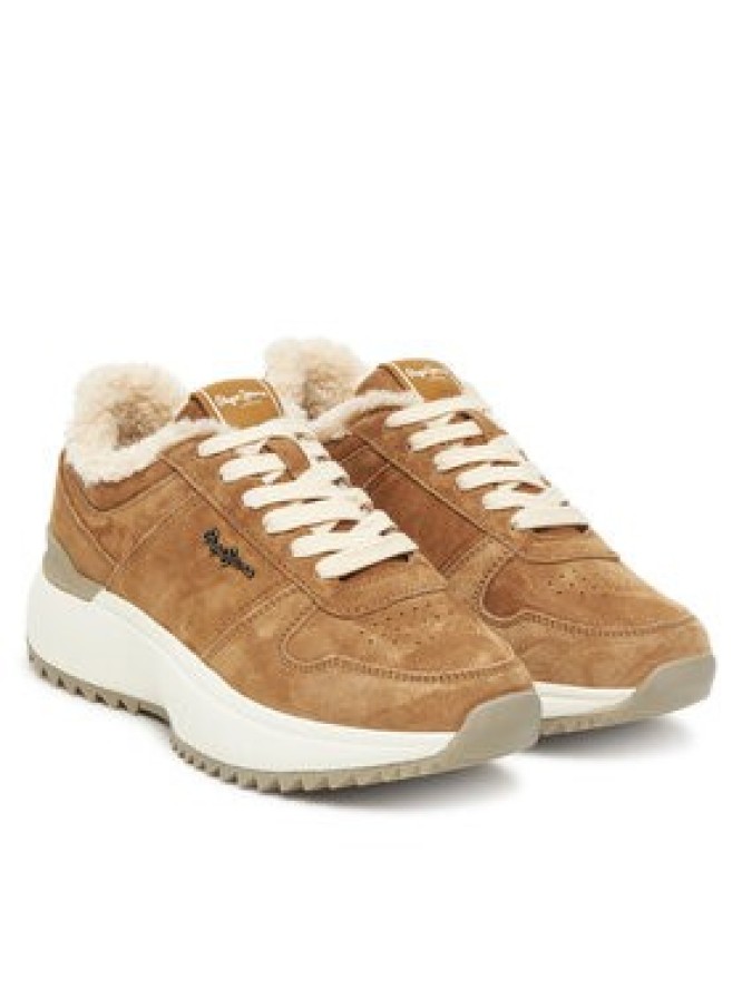 Pepe Jeans Sneakersy Kimi Block W PLS600022 Brązowy