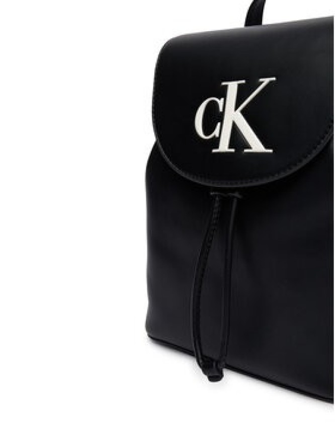 Calvin Klein Plecak Bold Ck Flap Mini Backpack LV04F3893G Czarny