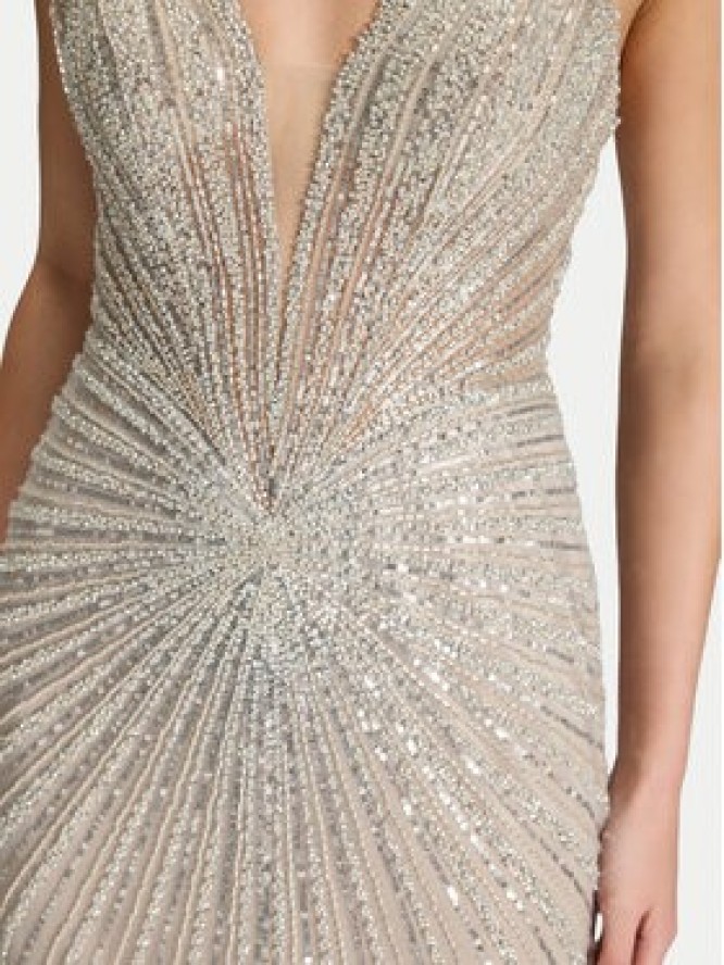 Hey Kyla Sukienka wieczorowa 5AK024HK Srebrny Regular Fit