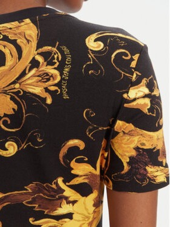 Versace Jeans Couture T-Shirt 79HAH608 JS504 Czarny Slim Fit