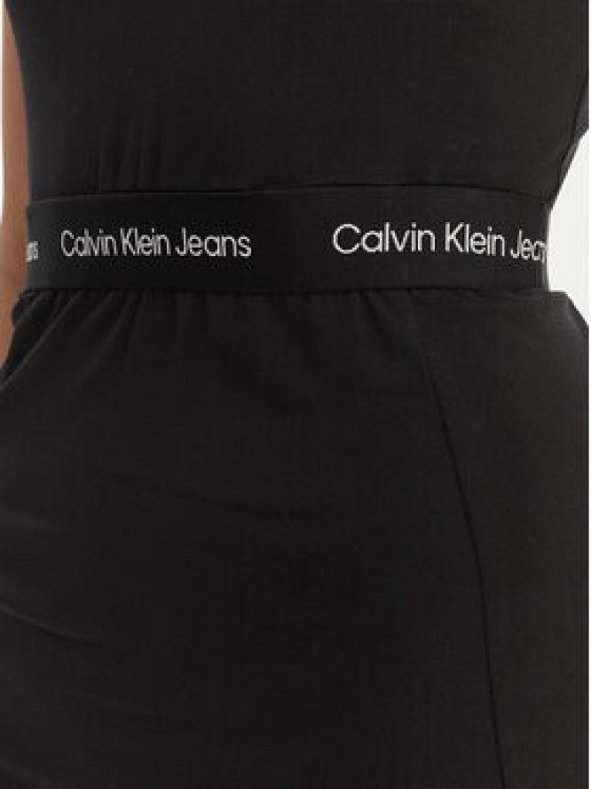 Calvin Klein Sukienka codzienna LV047F289G Czarny Slim Fit