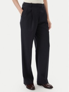 Tommy Hilfiger Spodnie materiałowe Timeless WW0WW48352 Granatowy Straight Fit