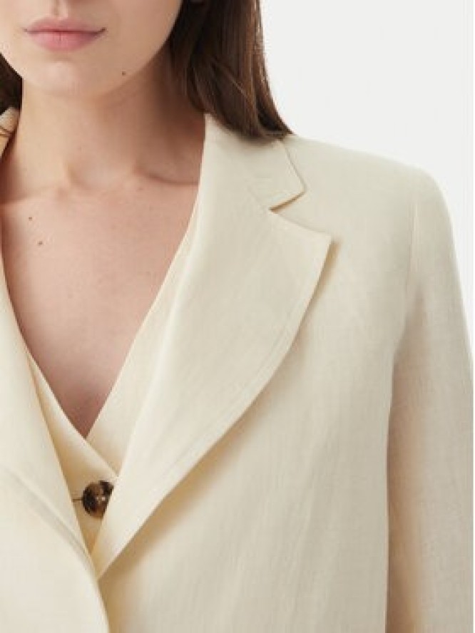 Marella Marynarka Papiro 2615041042 Écru Regular Fit