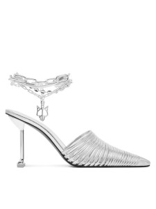 Naked Wolfe Klapki Chromed 00078 Srebrny