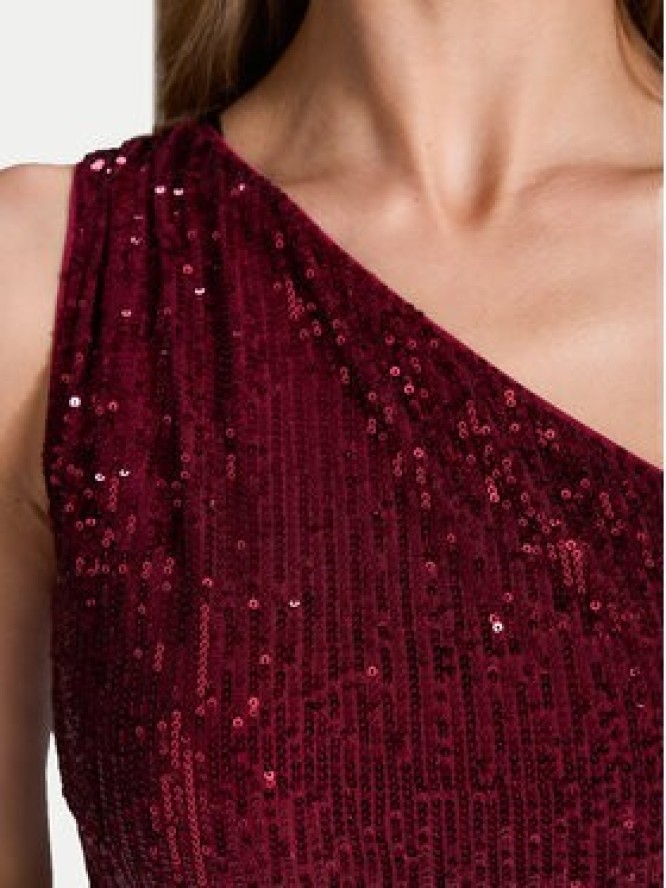 Swing Sukienka wieczorowa 5AI09800 Bordowy Slim Fit