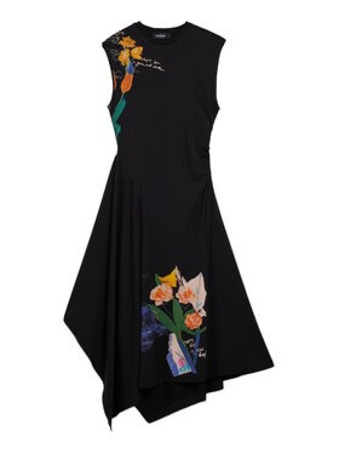 Desigual Sukienka codzienna Leyter 26SWVK50 Czarny Regular Fit