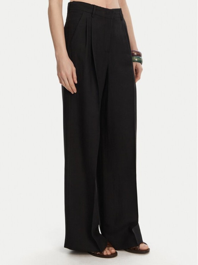 Weekend Max Mara Spodnie palazzo Veliero 2515131132 Czarny Wide Leg