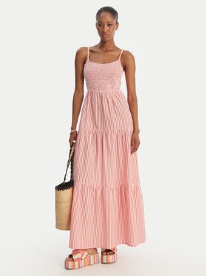 Roxy Sukienka letnia Tropical Glow ERJWD03945 Różowy Regular Fit