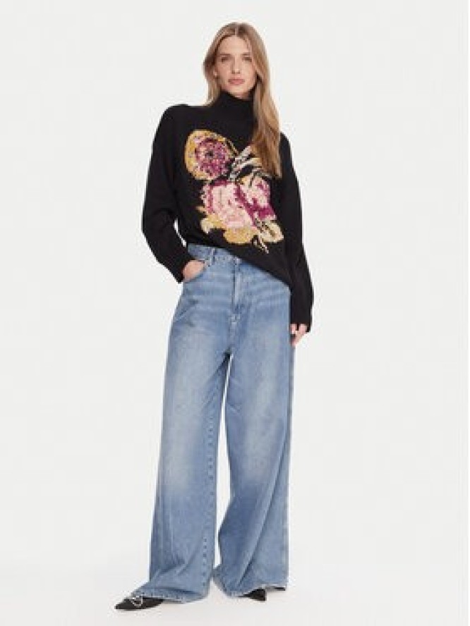 Desigual Golf Bird Laroix 25WWJF04 Czarny Regular Fit