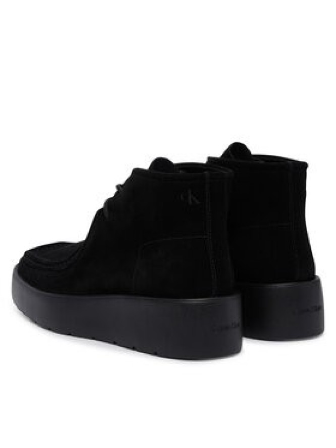 Calvin Klein Trzewiki Flatf Lace Up Apr Cut Boot HW0HW03273 Czarny