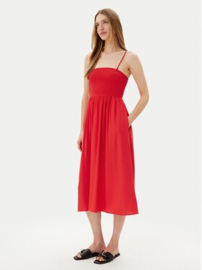 Vero Moda Sukienka letnia Easy 10328766 Czerwony Regular Fit