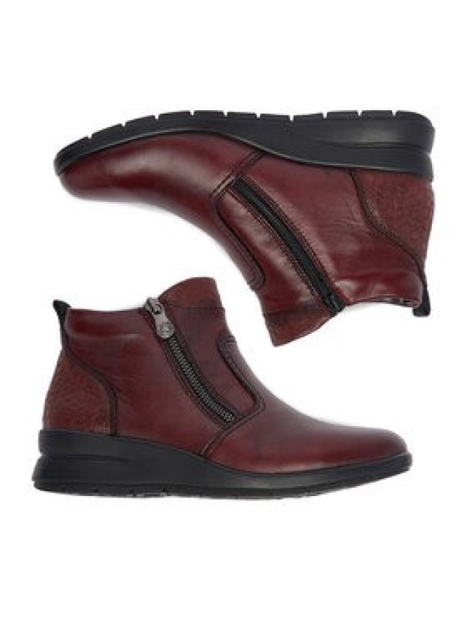 Rieker Botki CEO-L4861-35 Bordowy