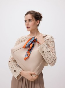 Torebka hobo - złamana biel