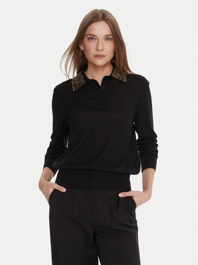 Lola Casademunt by Maite Sweter MF2511006 Czarny Regular Fit