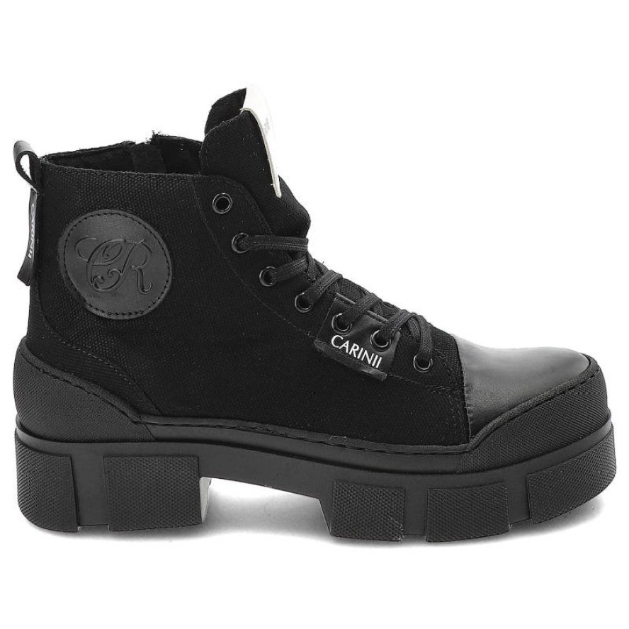 Czarne Botki Carinii Modne Buty Damskie