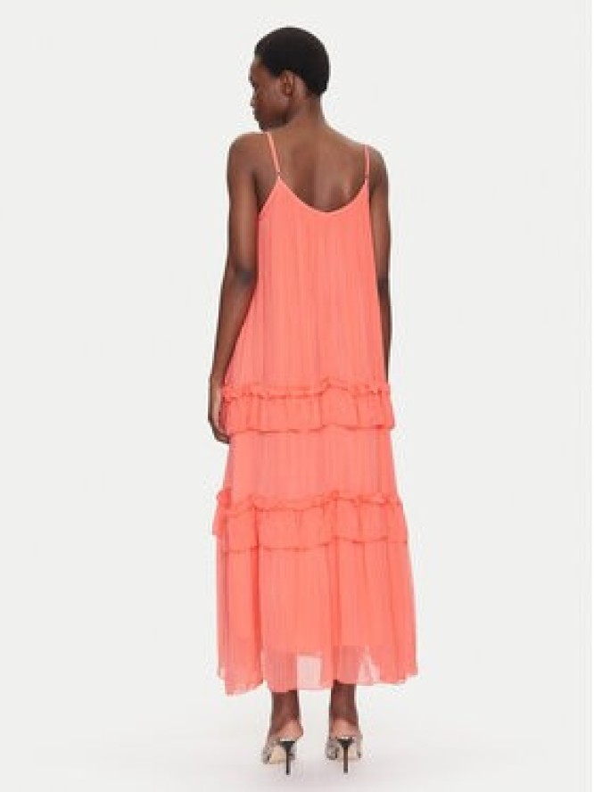 Dixie Sukienka letnia A207W018A Koralowy Regular Fit