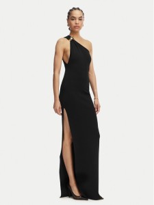 Elisabetta Franchi Sukienka wieczorowa AM-43B-62E2-V600 Czarny Slim Fit