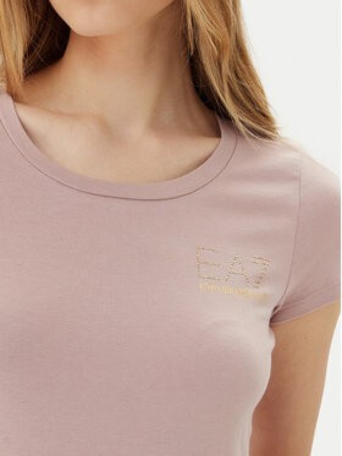 EA7 Emporio Armani T-Shirt 8NTT65 TJDQZ U4079 Różowy Regular Fit