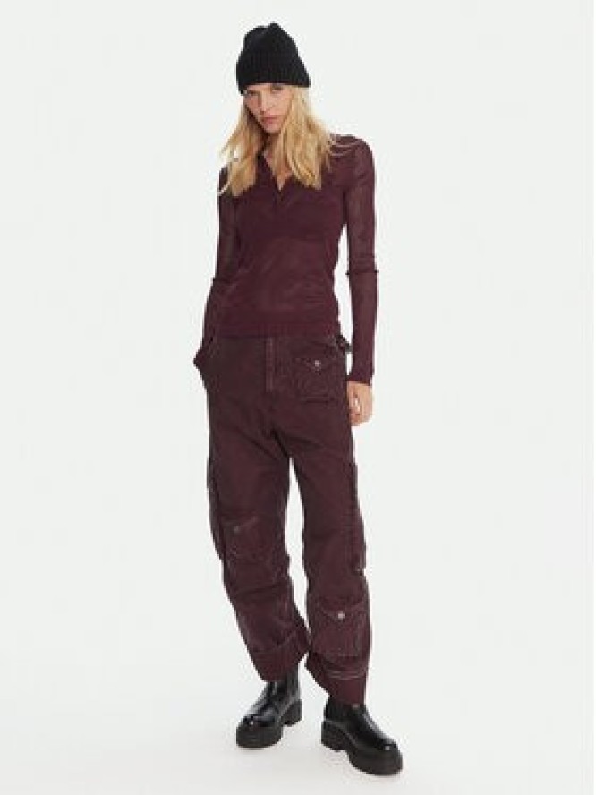 G-Star Raw Spodnie materiałowe Cargo 3D D27025-D388 Fioletowy Boyfriend Fit