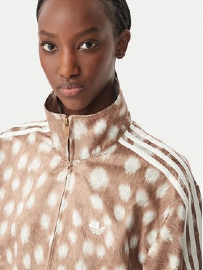 adidas Bluza Firebird KT2143 Brązowy jasny Regular Fit