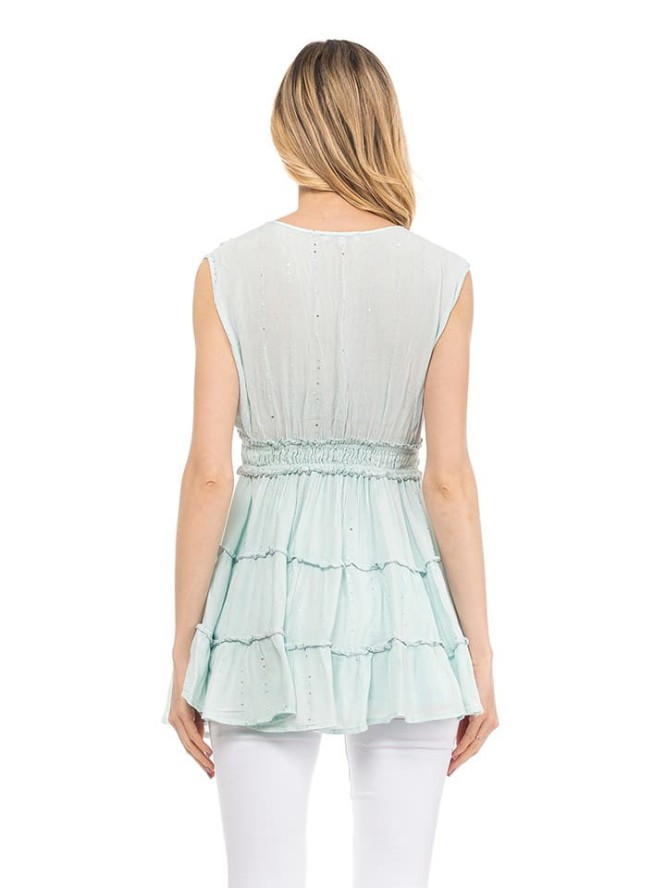 Tantra Bluzka w kolorze niebieskim rozmiar: M