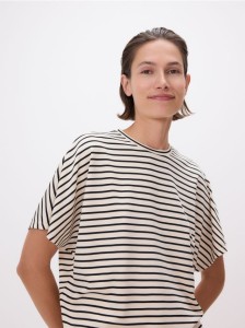 T-shirt oversize z modalem - wielobarwny