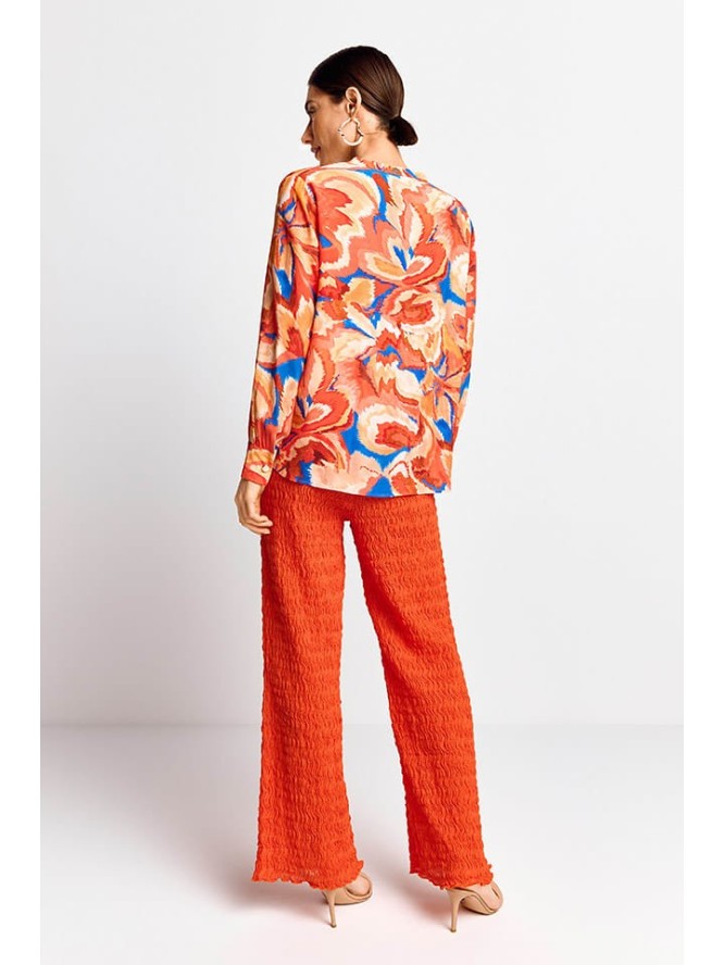 Rich & Royal Bluzka w kolorze pomarańczowo-niebieskim rozmiar: 40
