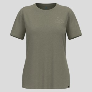 Koszulka damska Odlo ASCENT SUN. SEA. MOUNTAINS. T-shirt crew neck s/s