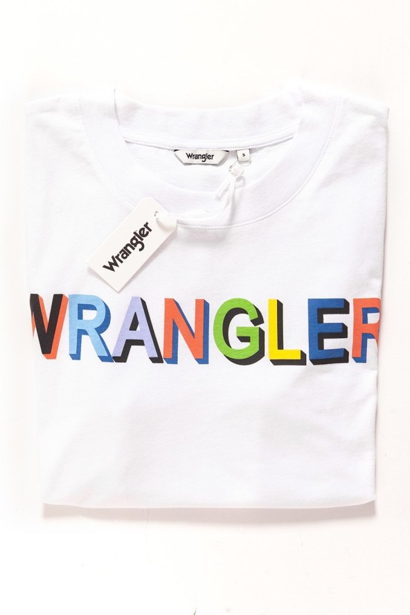 WRANGLER T SHIRT DAMSKI T-SHIRTS 80´S TEE WHITE W7010EV12 112130877