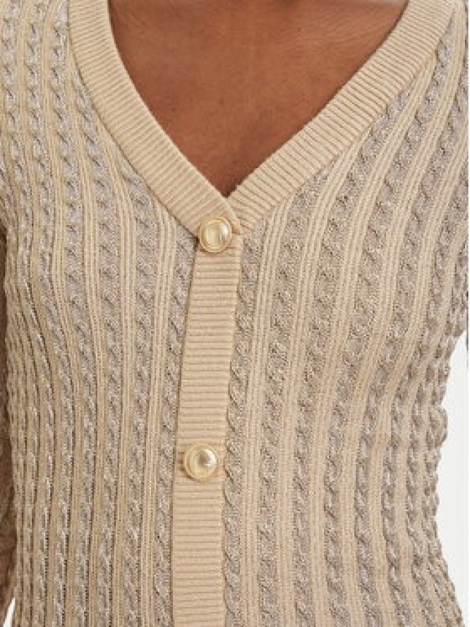 Guess Sukienka dzianinowa W5RK09 Z3KT0 Beżowy Bodycon Fit