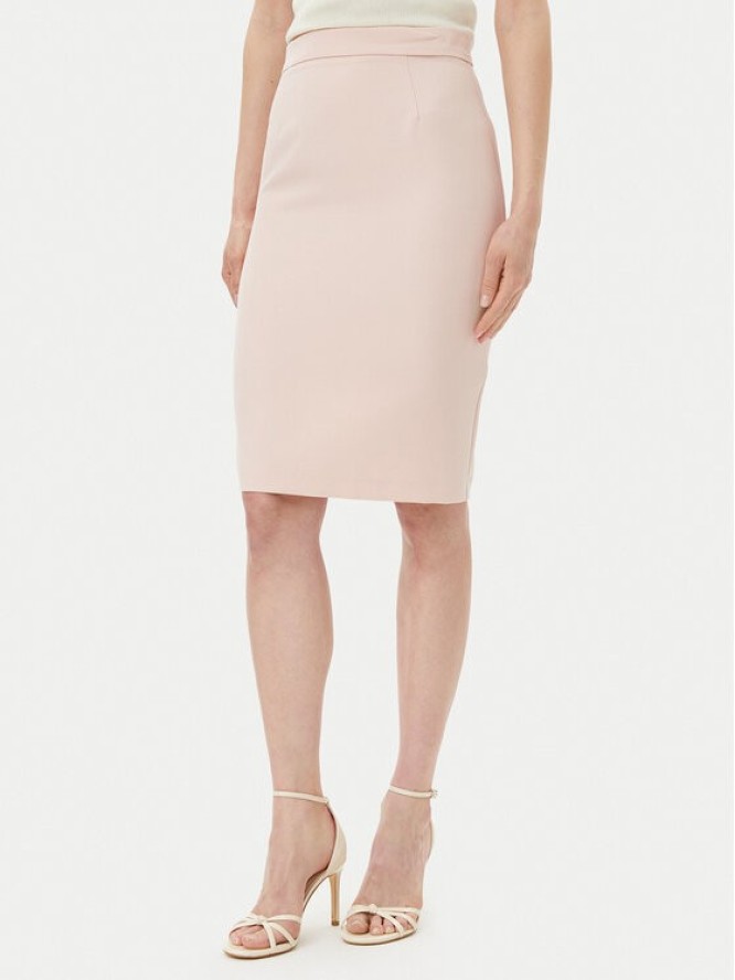 Maryley Spódnica ołówkowa 25EB701/43PY Różowy Regular Fit