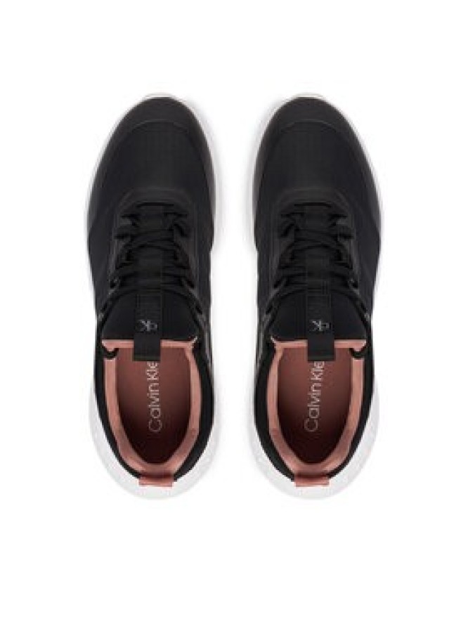Calvin Klein Jeans Sneakersy Eva Runner Laceup Sock Mat Mix YW0YW02064 Czarny