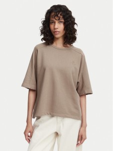 Beverly Hills Polo Club T-Shirt P-SS26W-TS00817 Brązowy jasny Oversize