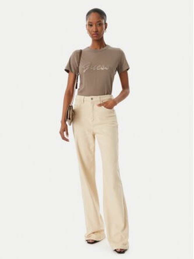 Guess T-Shirt W6GI08 K3023 Brązowy Regular Fit