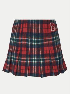 Tommy Jeans Spódnica mini DW0DW21249 Czerwony Regular Fit