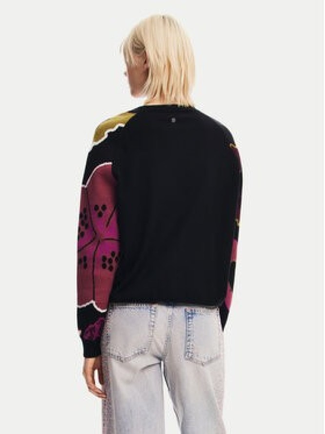 Desigual Sweter Barrie 24WWJF24 Czarny Regular Fit
